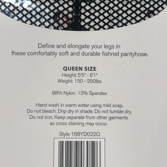 KILLER LEGS Queen Size Fishnet Pantyhose - Picture 3 of 3